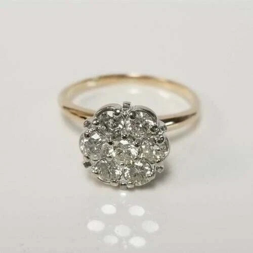 Cluster flower shape ring - shape,